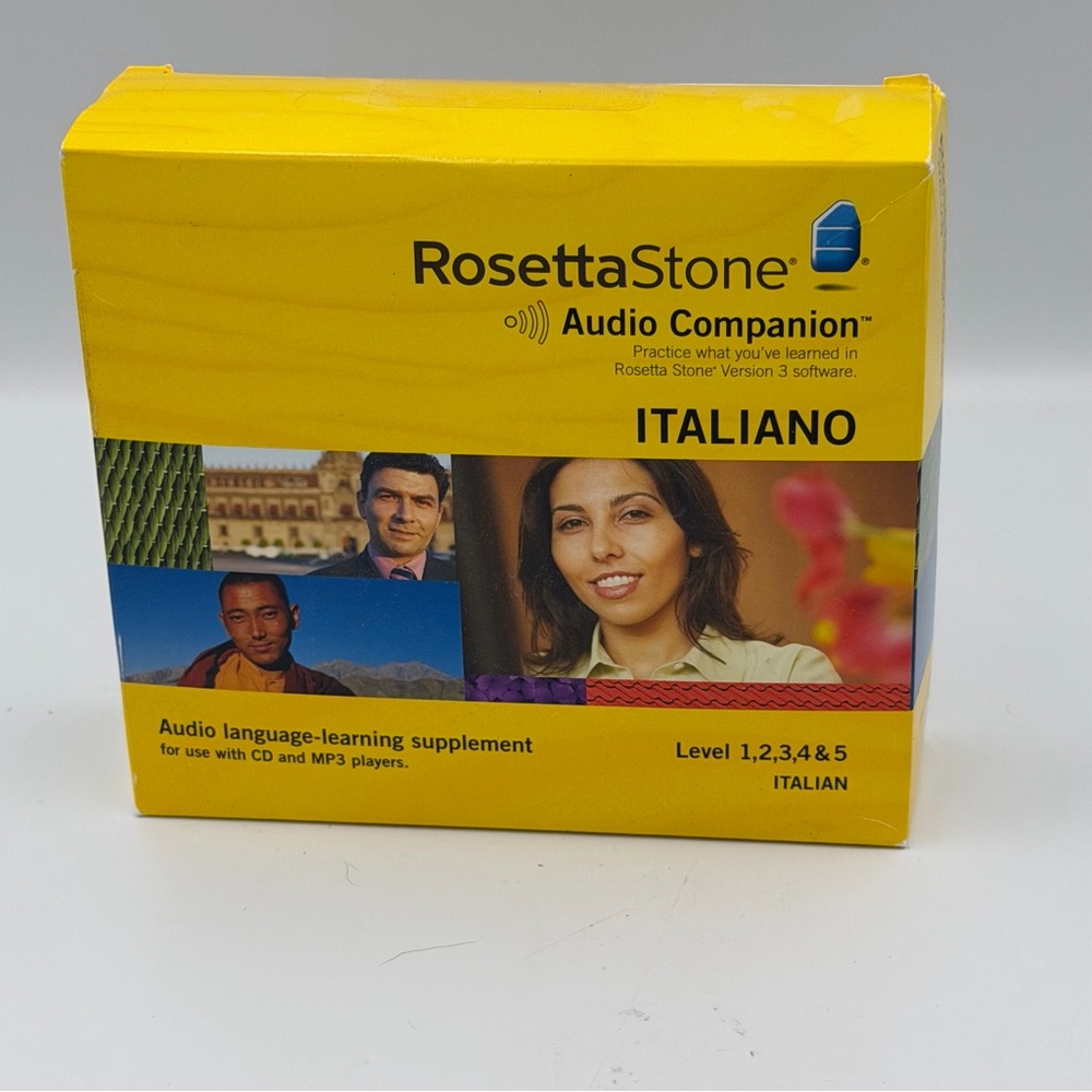 Rosetta Stone Italian Version Level 1-5  IsAudio Companion - Full Set Sealed Box